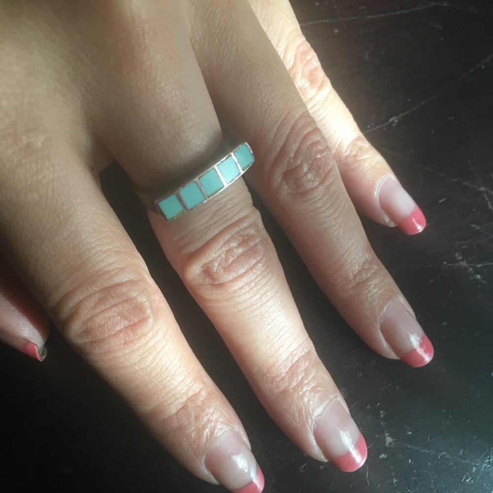 Sterling Silver ring with Tourquiose